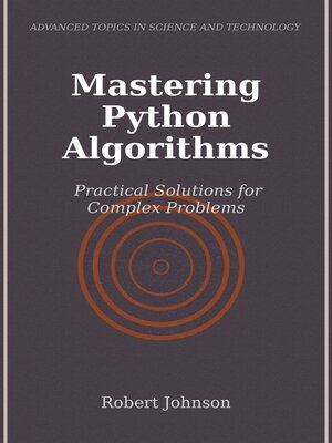 cover image of Mastering Python Algorithms